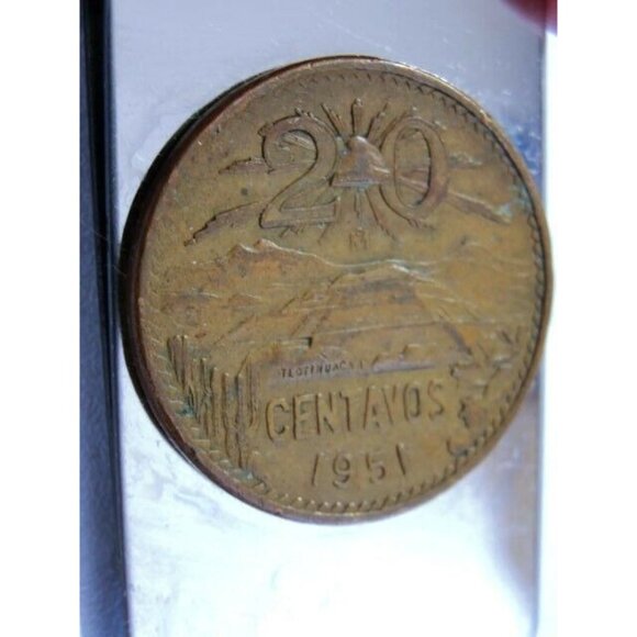 1951 20 Centavos Coin Money Clip Stainless Steel Wallet Cash ID Holder Silver - Picture 6 of 7